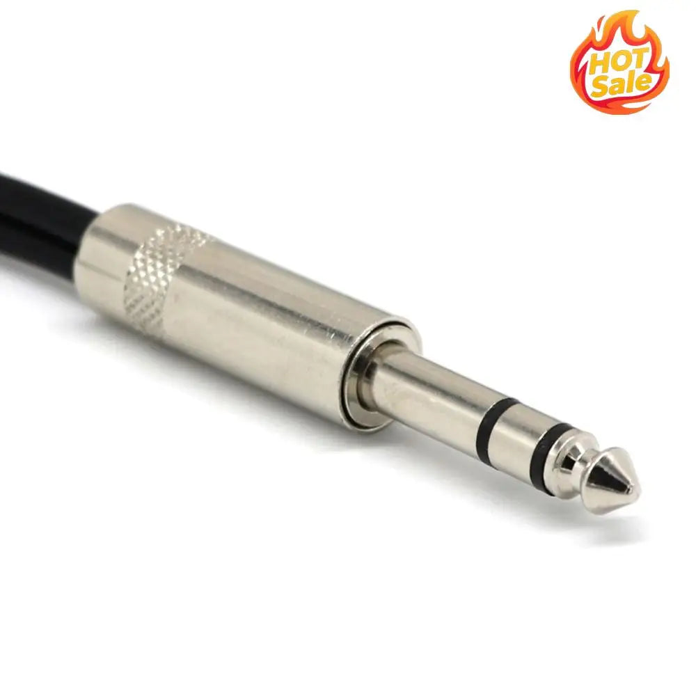 6.35mm Jack Stereo Splitter Cable Male to 2X Plug 1/4 inch Audio Adapter Y Cord Zpaxo
