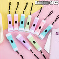 5- Outdoor Kids LED Flashlight Mini Portable Plastic Light Lanyard