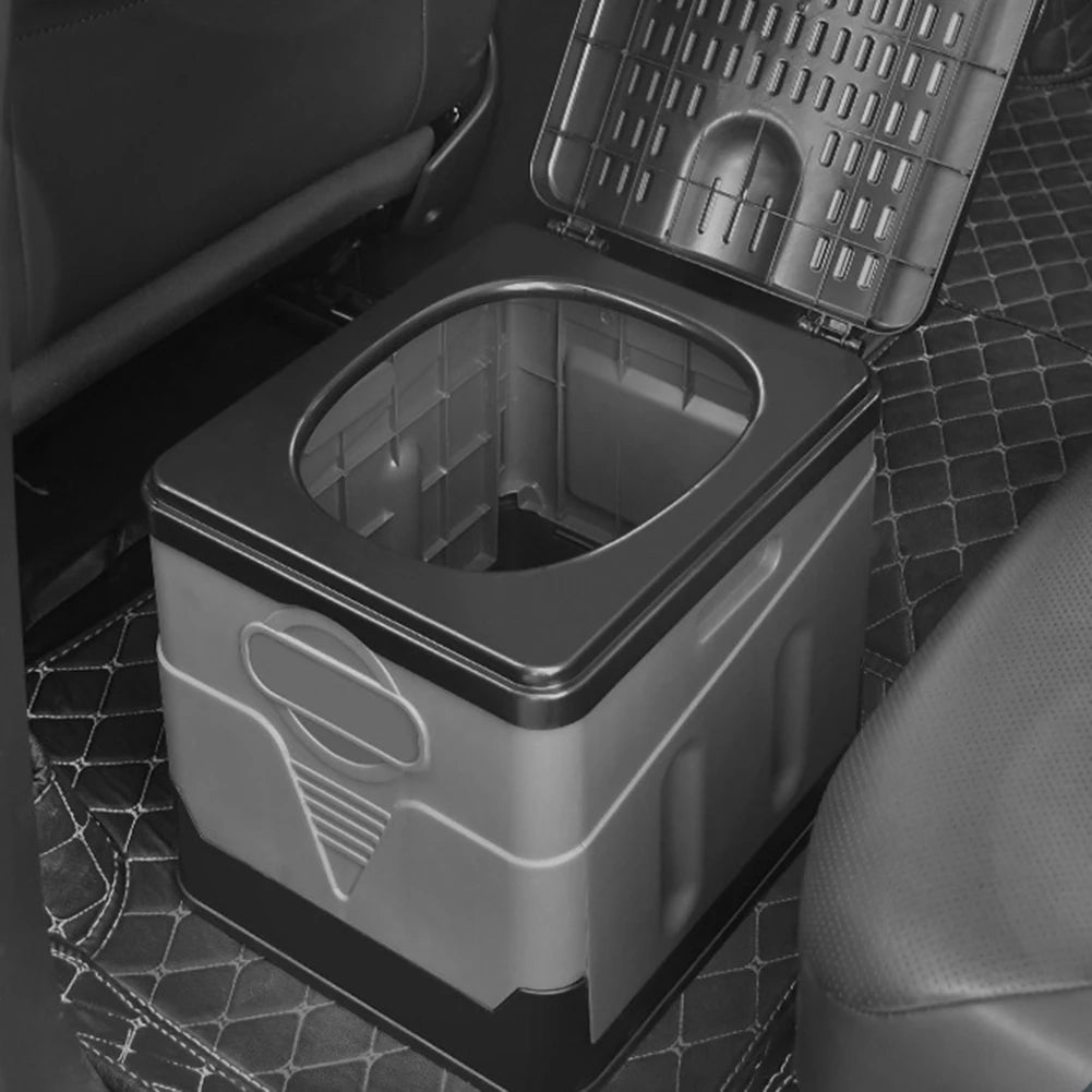 Car Toilet Outdoor Folding Portable Camping WC Trash Can Tour