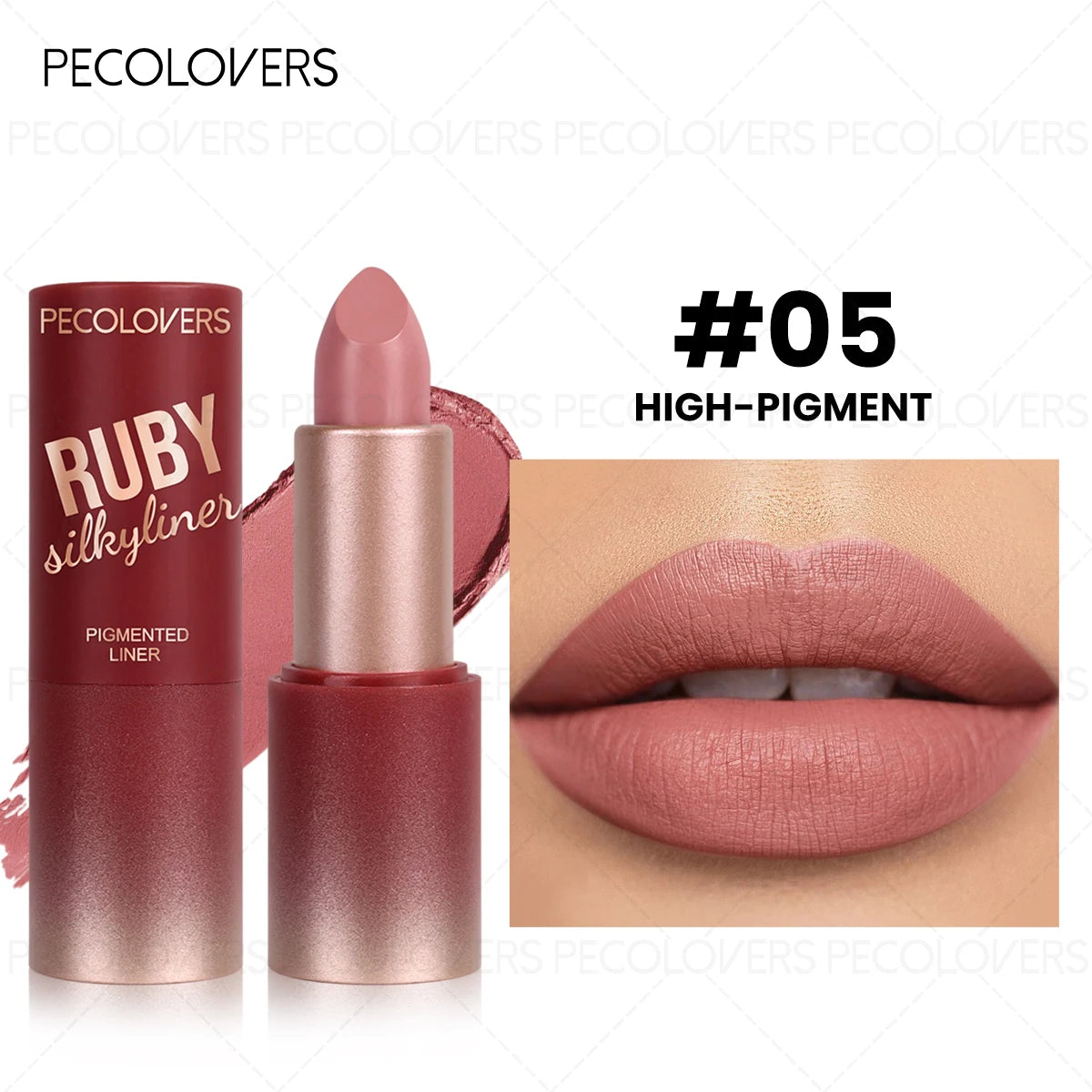 1PC Waterproof and Anti-smudge, Cream Texture, Multi-color Options, Moisturizing and Non-drying, Non-stick Cup, Lipstick Zpaxo 05