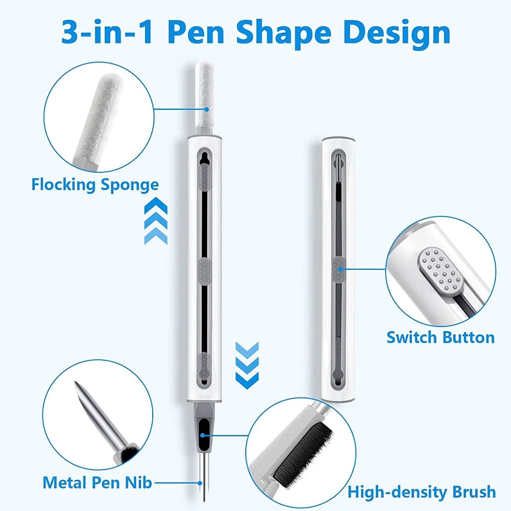 Cleaner Kit Earphones Cleaning Pen for Airpods Pro 3 2 1 Case Brush 2-in-1 Headsets Cleaners Earbuds Cleaning Tools for Phone Zpaxo