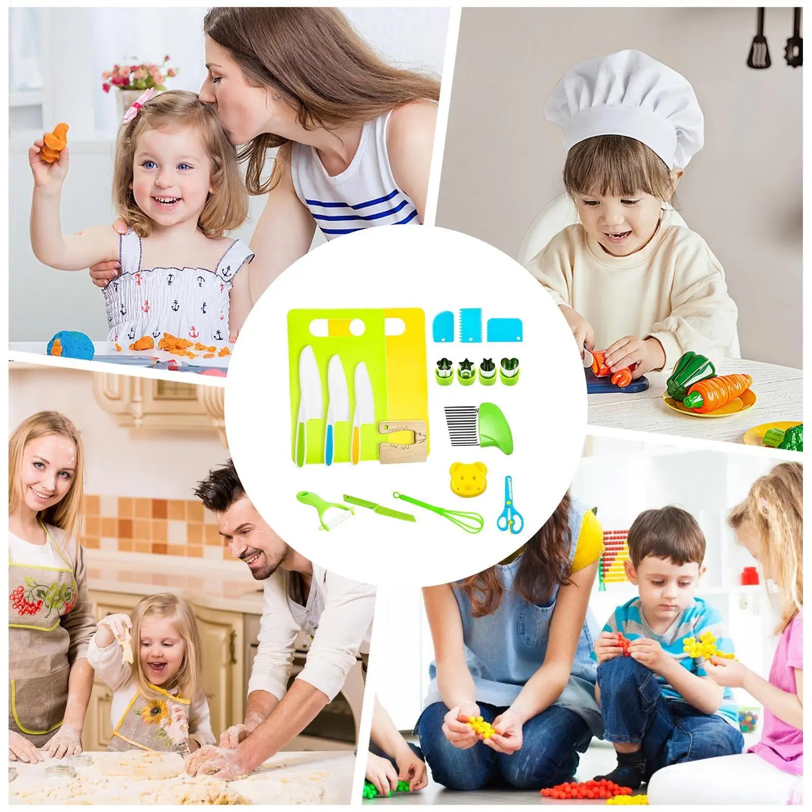 Kids Cooking Sets 19 Pieces Kitchen Toy Set Pretend Play Game Realistic Cooking Kit For Boys Girls Preschool Homeschool Zpaxo