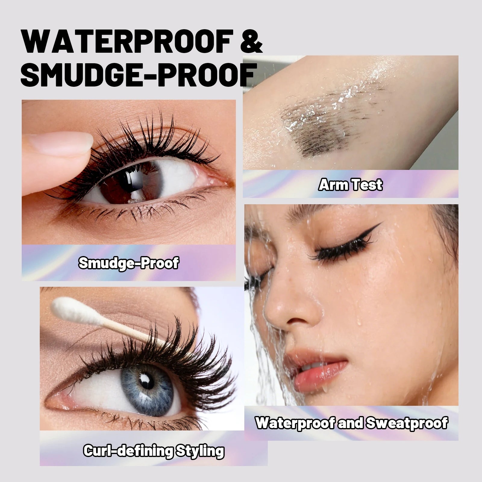 Waterproof Mascara Long Curly Long-lasting Silky Smooth Natural Zpaxo