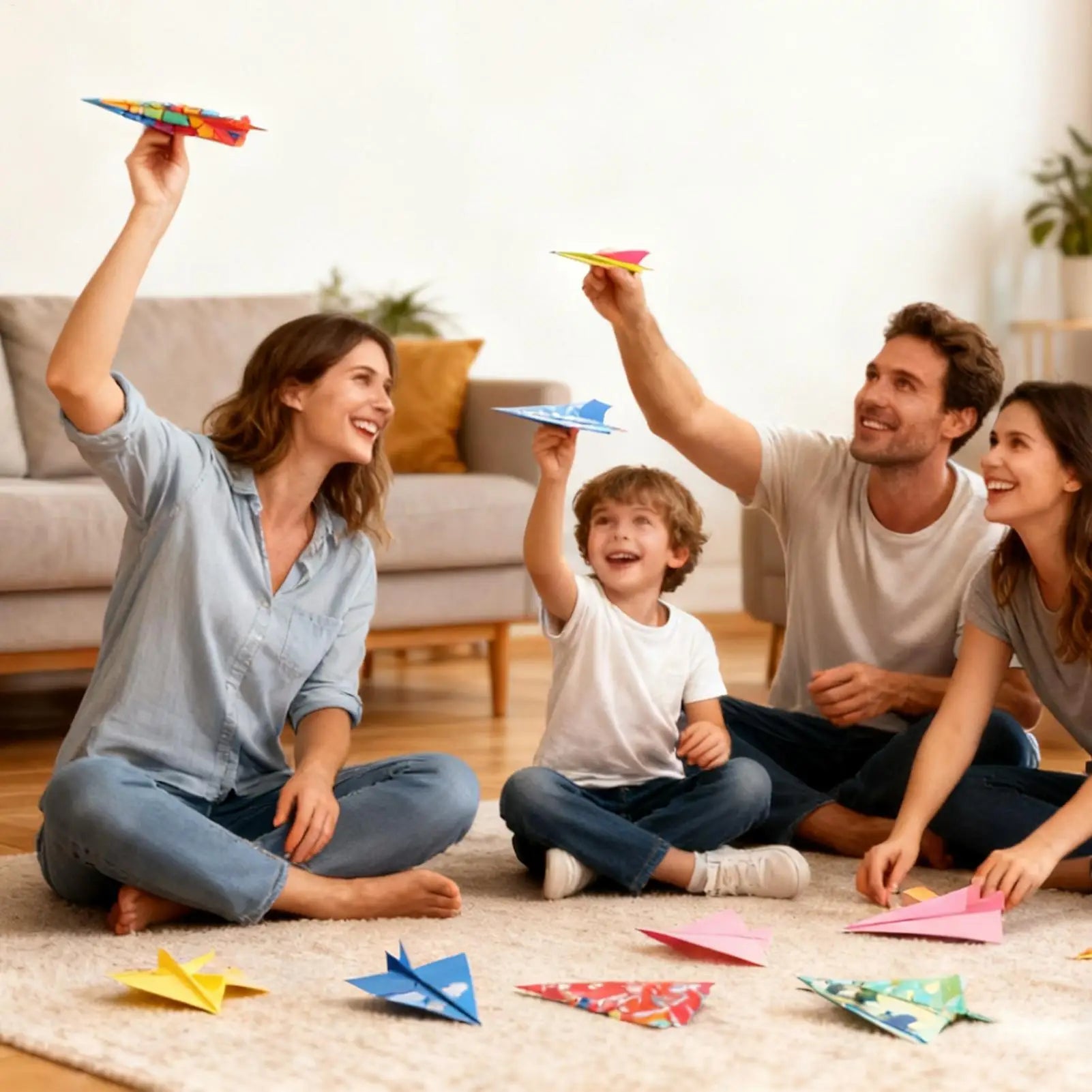 Paper Airplane Book Colorful Toys Instructions Creative Plane