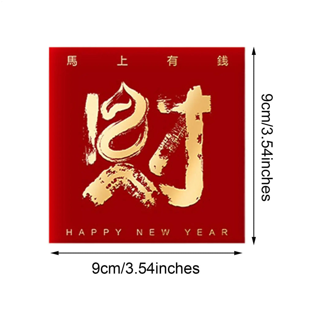 Chinese Year Red Envelopes Horse Blessing Money Packet 2026 Gold