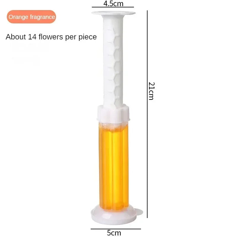 3 Toilet Cleaner Gel Flower Efficient Aromatic Deodorant Disinfection Zpaxo 3pcs