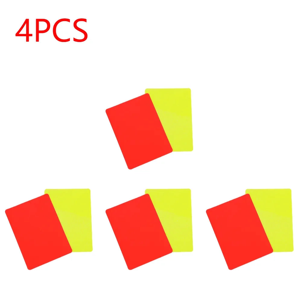 100-1Pairs Soccer Referee Cards Red Card and Yellow Card Football Referee Soccer Accessories Outdoor Survival Equipment Zpaxo 4Pairs