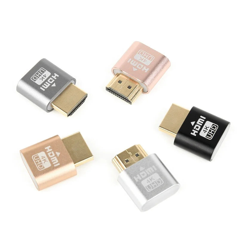 4K HDMI Dummy Plug Virtual Display Emulator Headless Remote Gaming Zpaxo