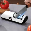 Electric Knife Sharpener USB Rechargeable, Multi-Knife Sharpener for Kitchen Chef Slicing Santoku Paring Ceramic Knives Zpaxo 400ml-500ml As shown