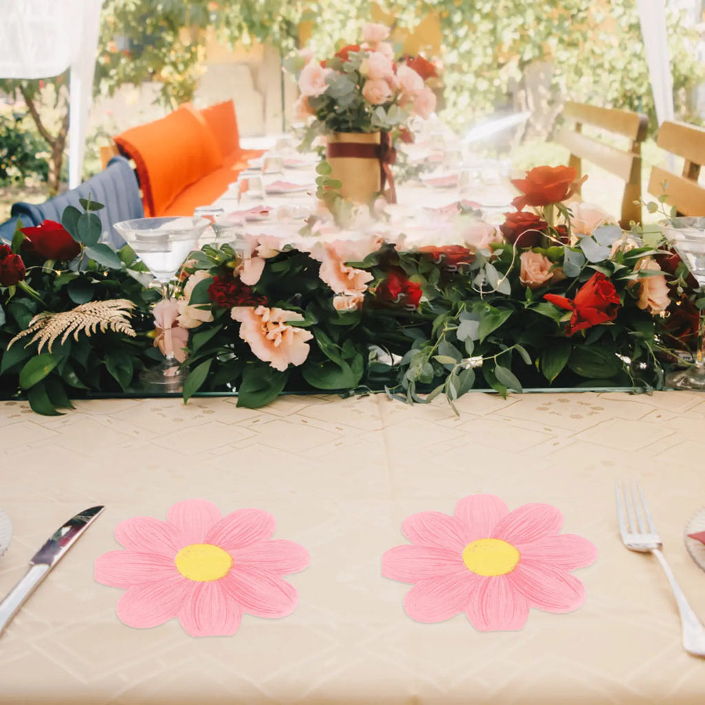 40 Sheets Daisy Decorative Paper Napkins Floral Party Supplies