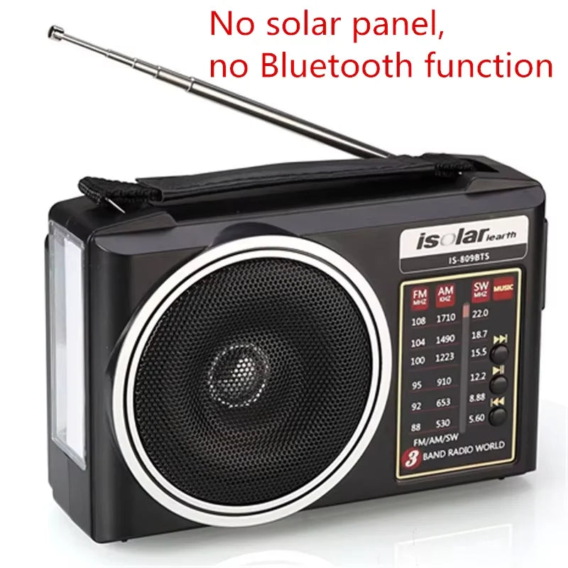 Portable FM AM SW Radio Solar Charging Multi Band Emergency Radios