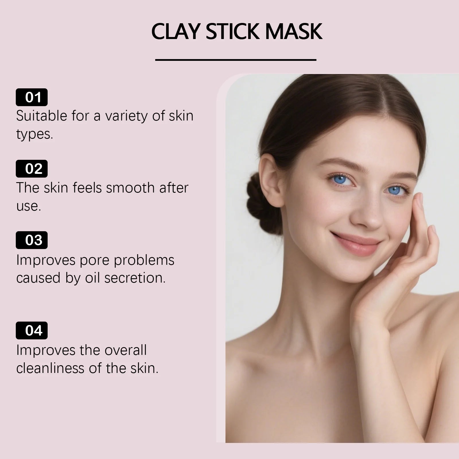 Centella Asiatica Clay Stick Mask – Pore Cleanser & Blackhead Remover Clay Face Mask Zpaxo