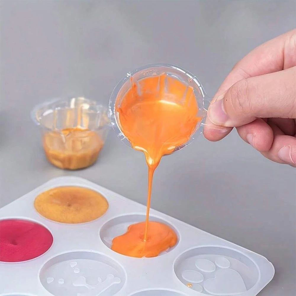50/100Pcs 40ML Disposable Cups Dispenser Plastic Cup for DIY Epoxy Resin Jewelry Making Accessories Zpaxo