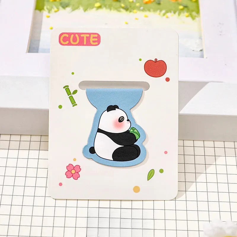 Cute Cartoon Panda Book Page Clips Kawaii Animal Bookmark Markers
