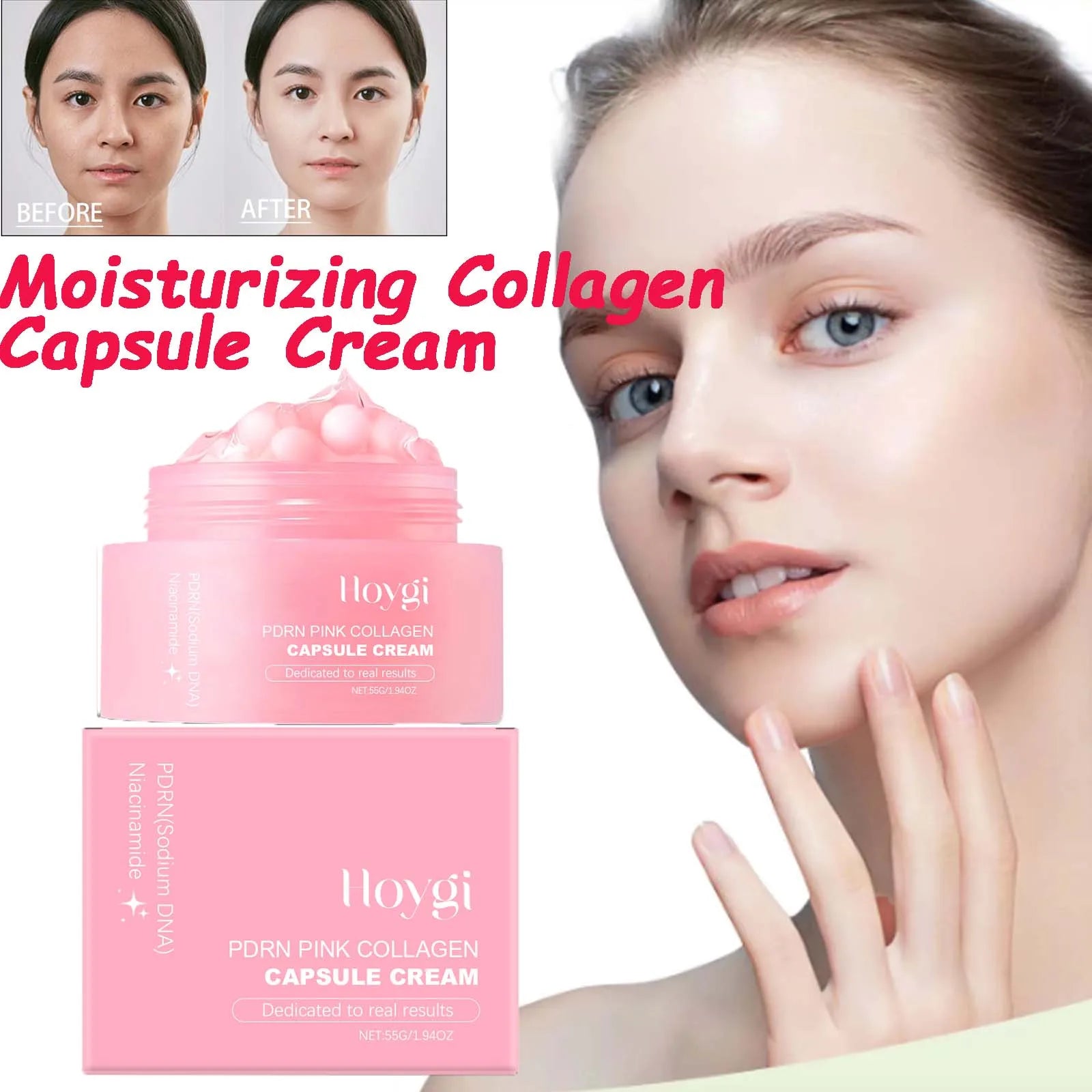 Hoygi Collagen Capsule Cream – Hydrating Firming Anti-Aging Facial Capsule Cream Zpaxo