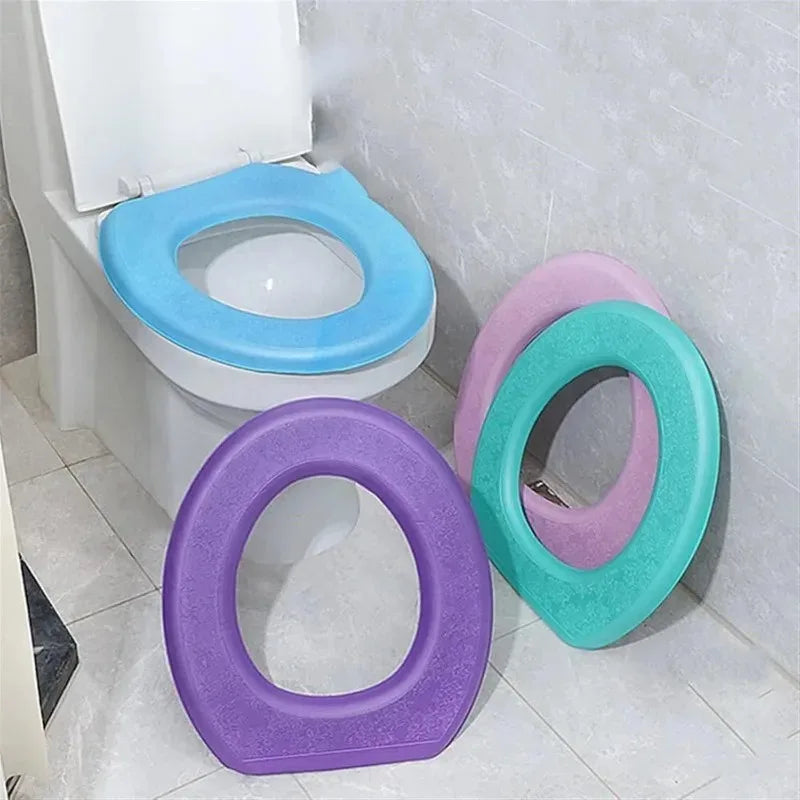 Waterproof Silicone Toilet Seat Cover – Washable & Portable