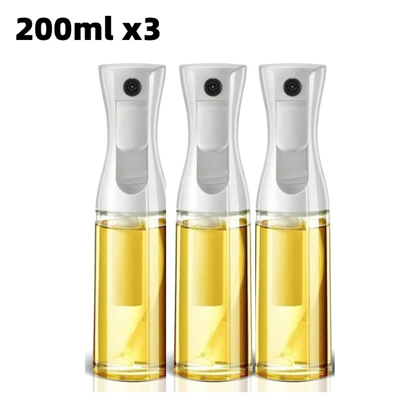 200/300/500ML Oil Spray Bottle Fitness Barbecue Spray Oil Dispenser Kitchen Oil Spray Bottle Cooking Olive Oil Sprayer Zpaxo 200ml white-3pcs