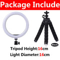 LED Selfie Ring Lighting Photographic Lamp Fill Light Mini Tripod