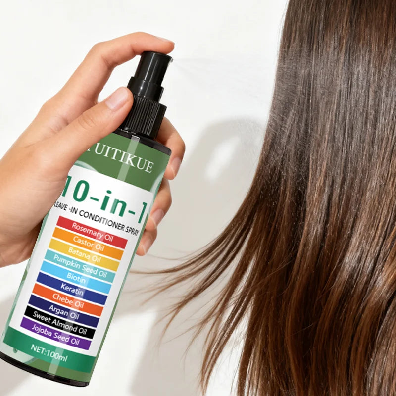 YUITIKUE 10-in-1 Leave-In Hair Treatment – Rosemary & Argan Oil Leave-In Hair Treatment Zpaxo