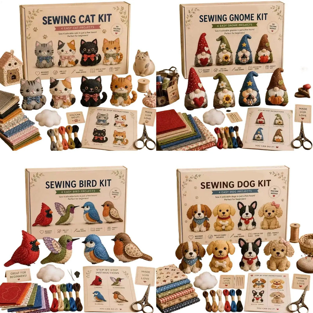 3D Bead Animal Mini Gnome Bird Puppy Cat Instructions Themed Beadwork Zpaxo