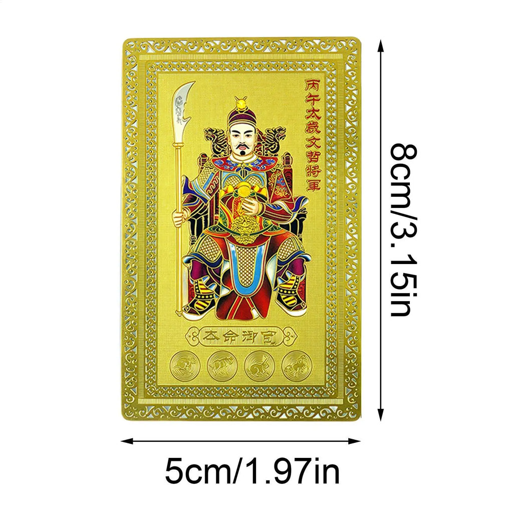 Tai Sui Card 2026 Fortune Blessing Keepsake Year of The Horse 2026 Protection Card for Women Men Culture Enthusiasts Spiritual Zpaxo