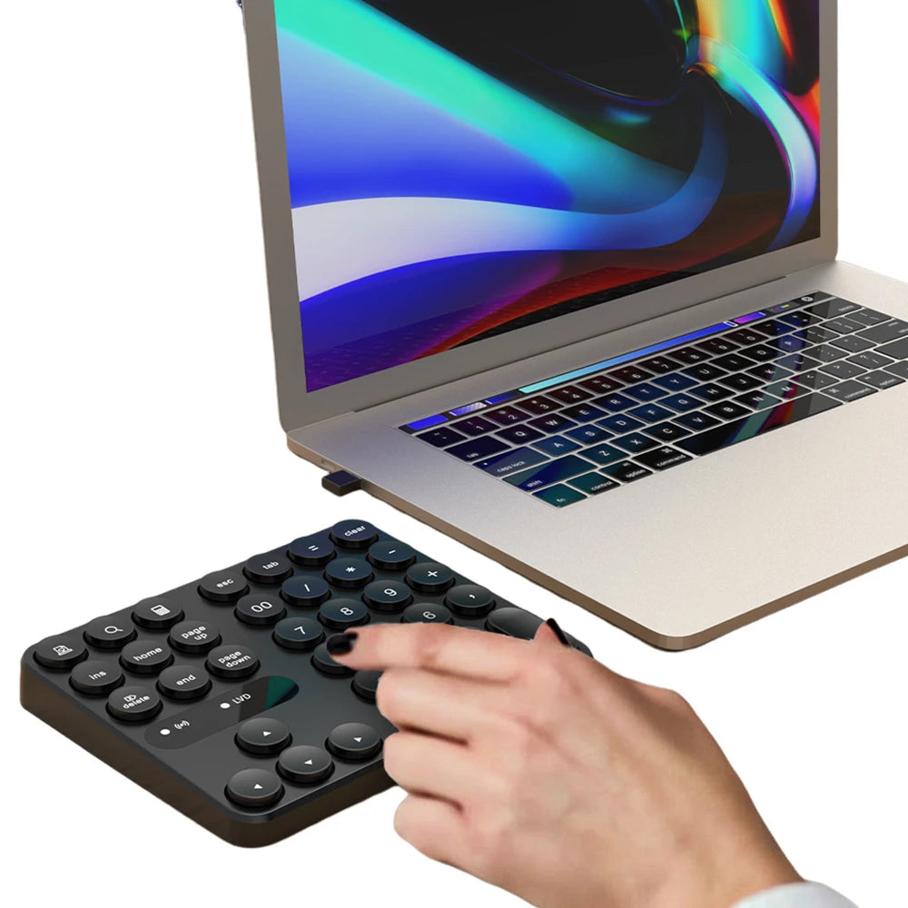Wireless Mini Numeric Keypad 35 Keys Numpad Accounting Number Pad