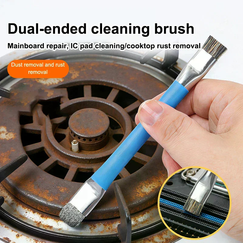 Anti-Static Safe Brush Double Headed Brush Circuit Board Repair Motherboard PCB Cleaning Brush IC Chip Mobile Phone Repair Tool Zpaxo