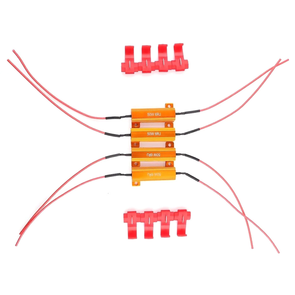 Load Resistors LED Light 50W 6RJ Wirewound Resistor Aluminum Shell
