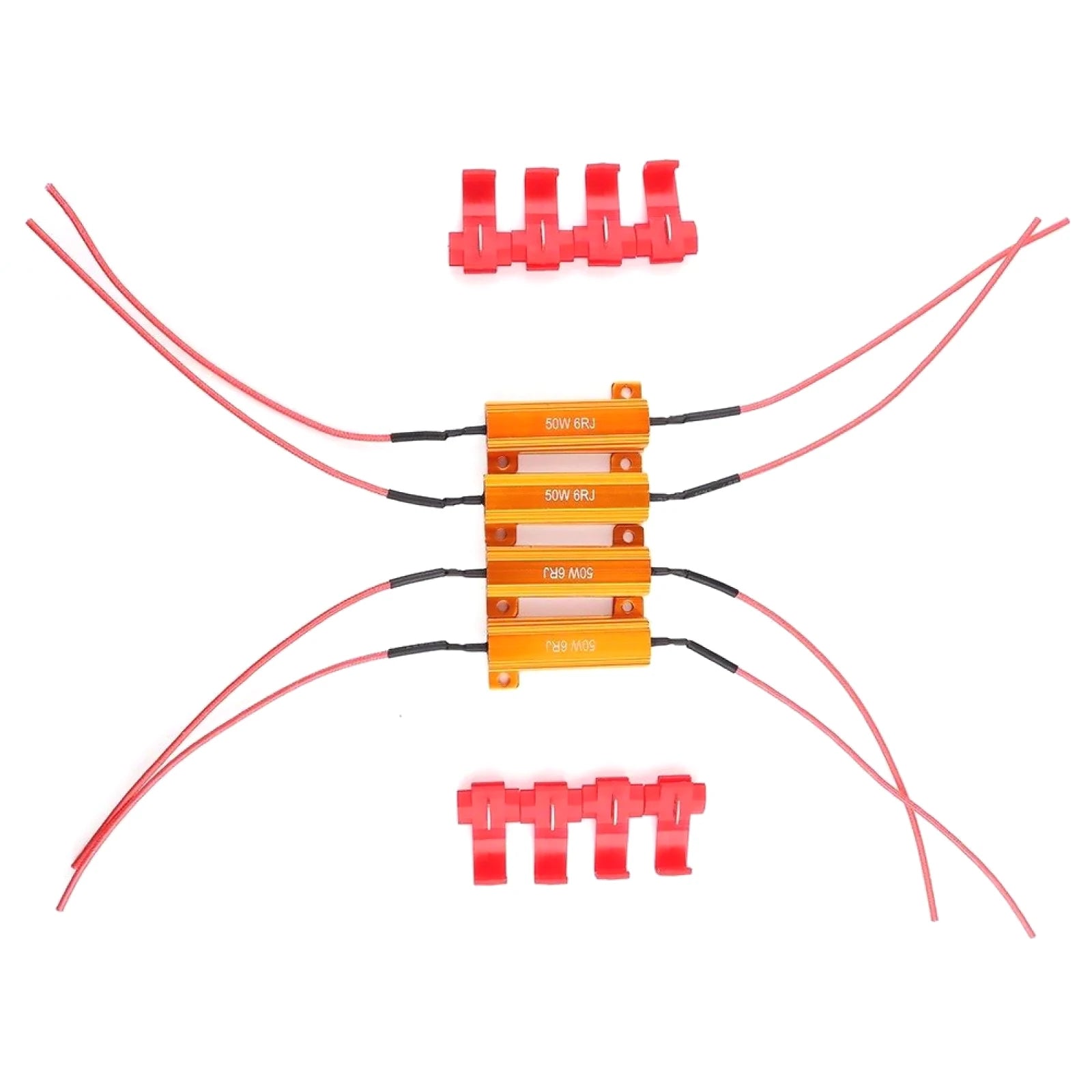 Load Resistors LED Light 50W 6RJ Wirewound Resistor Aluminum Shell