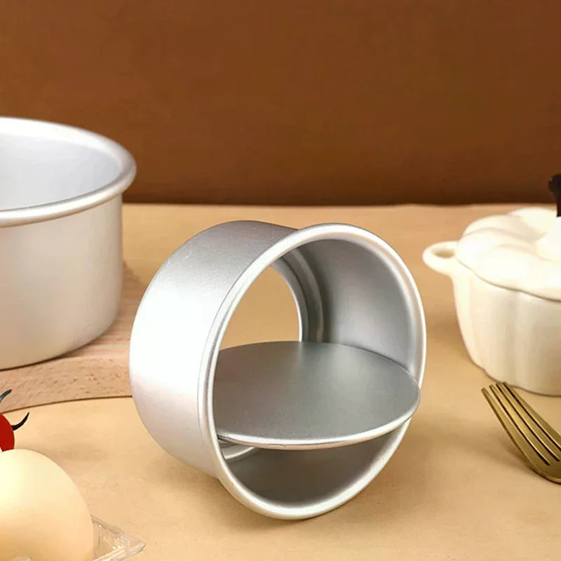 Cake Mould Aluminum Alloy Round Pudding Cheesecake Mold Baking Zpaxo