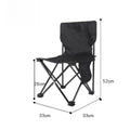 Outdoor Portable and Durable Art Sketching Bench Fishing Chair Folding Chair Multifunctional Oxford Cloth Backrest Fishing Chair Zpaxo S Black Thickened