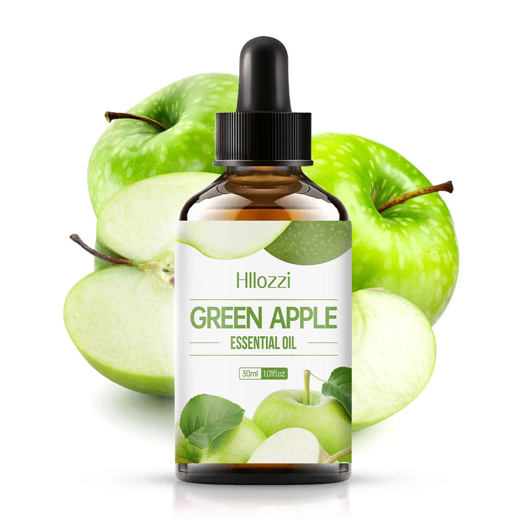 GREEN APPLE ESSENTIAL OIL high-quality moisturizing nourishing massage oil with a refreshing scent, suitable for all skin types Zpaxo 30ml GREEN APPLE Other