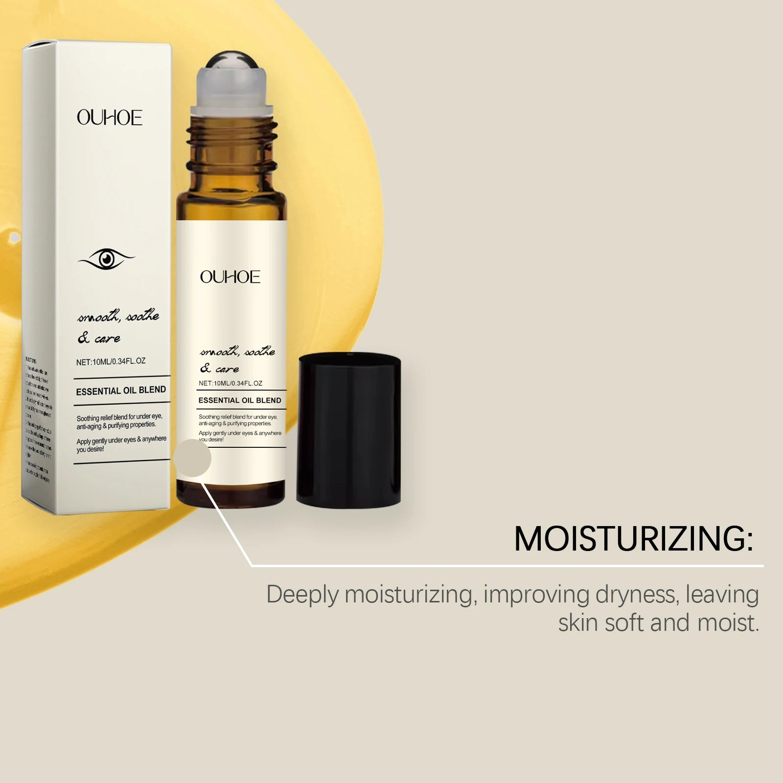 Firming Eye Roll-on Essential Oil Removal Dark Circles Wrinkle Lifting Repairing Eye Skin Moisturizing Hydrating Eye Care Zpaxo