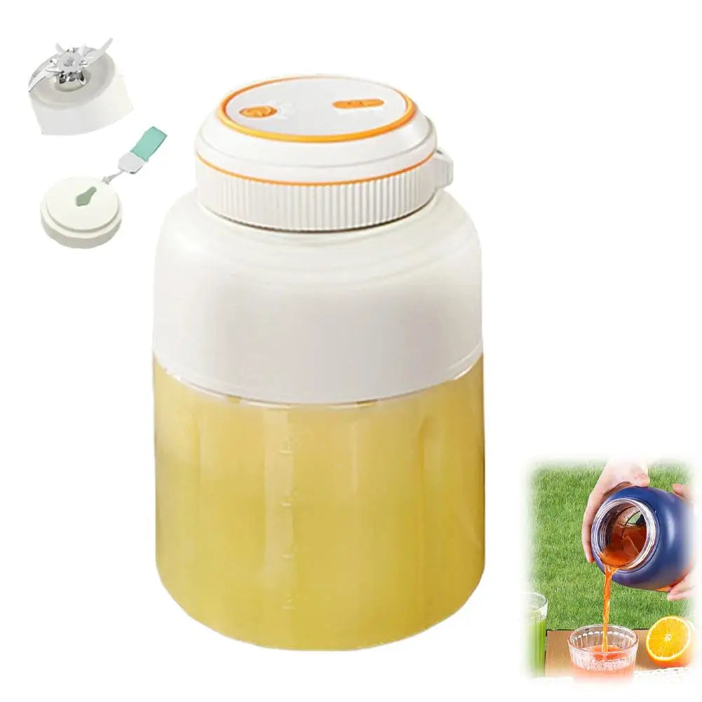 1300ml Wireless Portable Juicer Blender Bottle – Multifunctional Portable Juicer Blender Zpaxo White