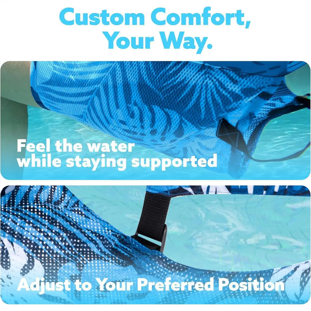 Inflatable Pool Hammock Chair Floating Water Lounge Bed Foldable