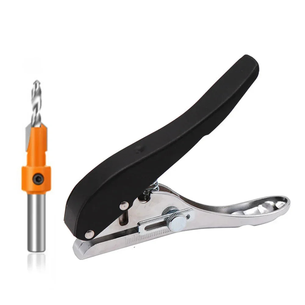 Manual Edge Band Puncher Plier Hole Card Punching Tool Plastic Sheet