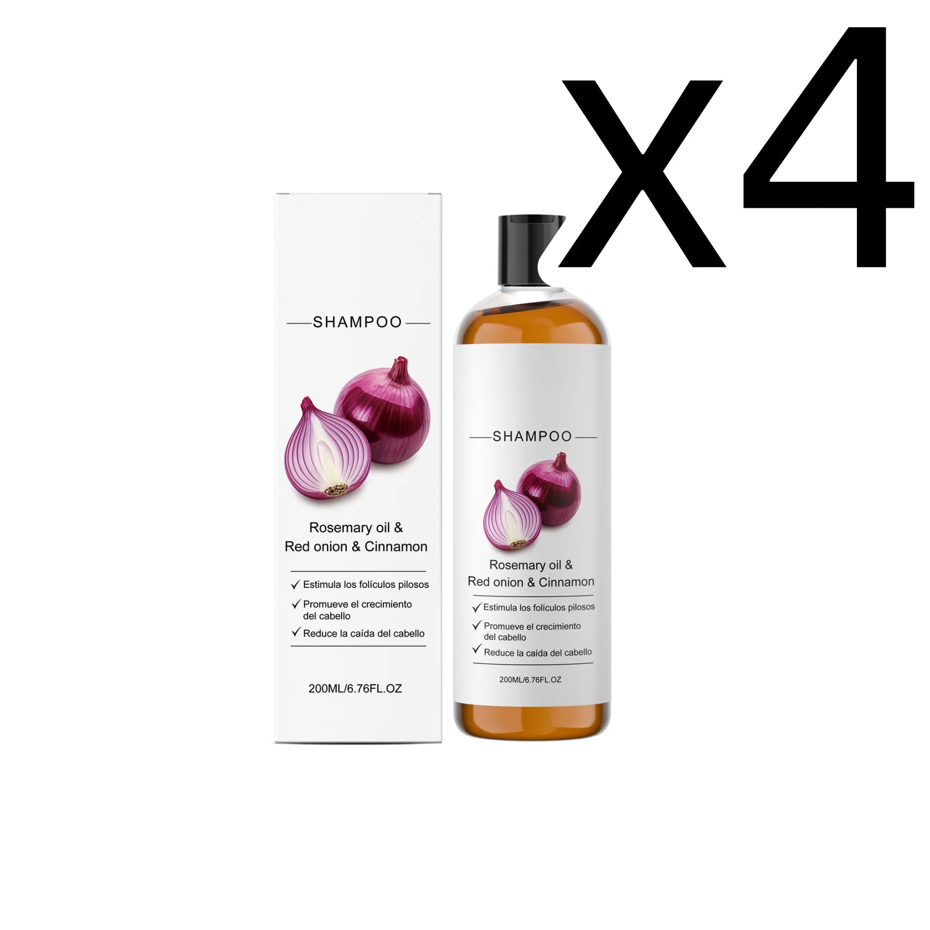 Onion Cassia Shampoo – Strengthen Hair & Repair Damage 200ml Hair Care Shampoo Zpaxo 200ml Boxed X 4PCS