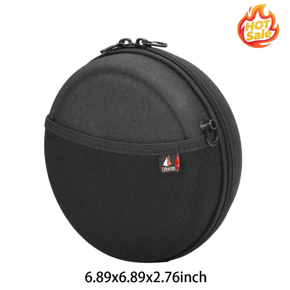 Travel Storage Case for 6 Inch CD Player Cable Accessories Mini Shoulder Bags with Adjustable Strap Drop-Proof Zpaxo