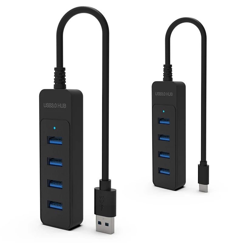 4 Ports USB 3 0 HUB Splitter Speed Multi 2 Adapter Expander Cable