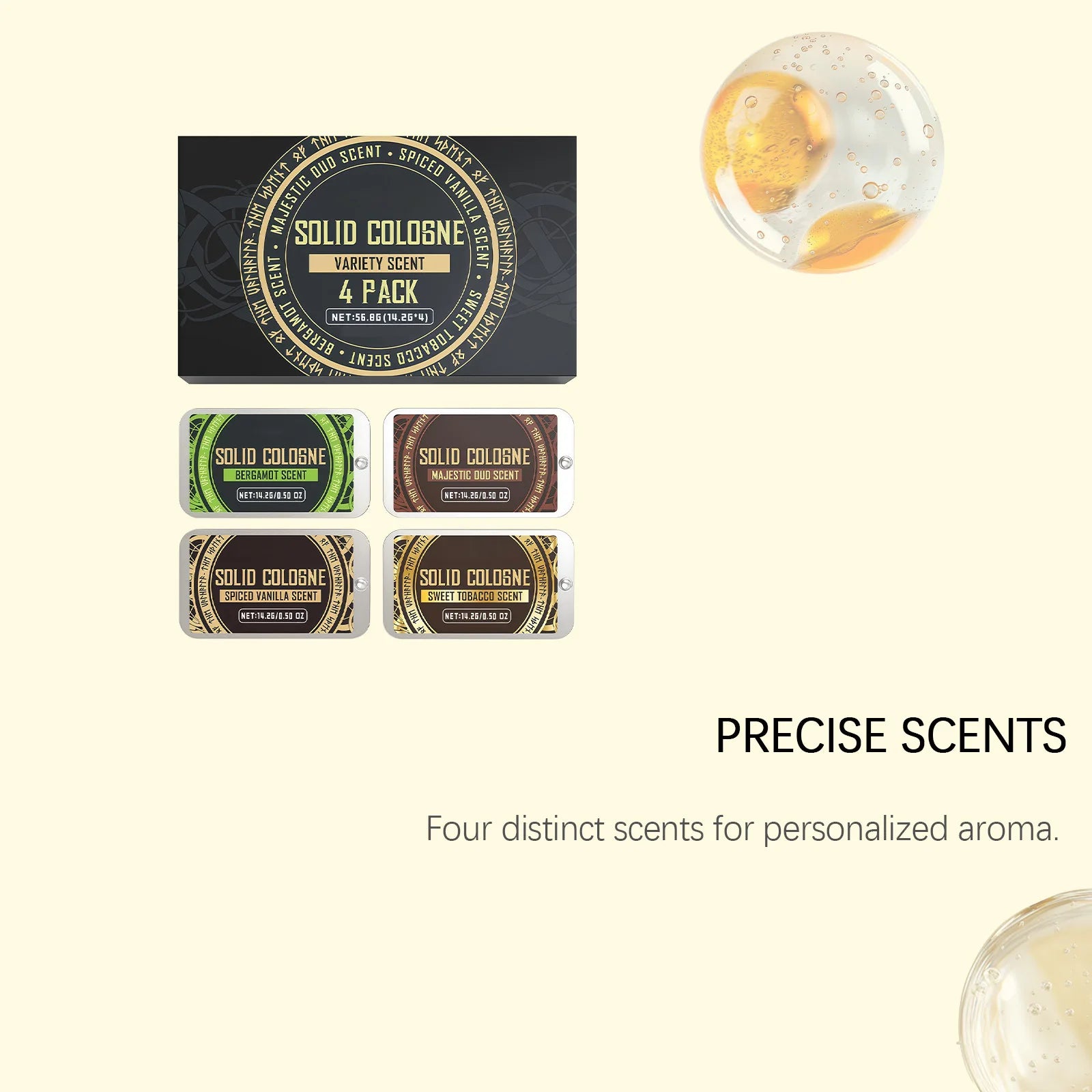Men's Solid Perfume Balm – Fruity Woody Pheromone Fragrance Solid Perfume Balm Zpaxo