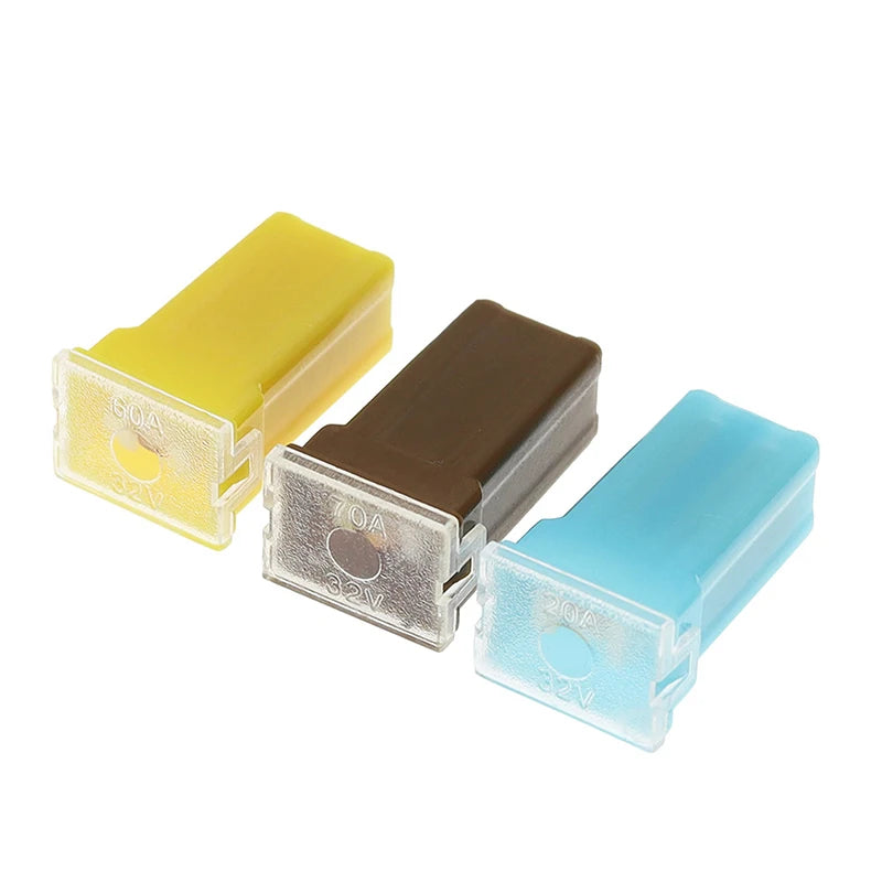 5pc Mini Square Automotive Fuse Set 20A–60A + Storage Box