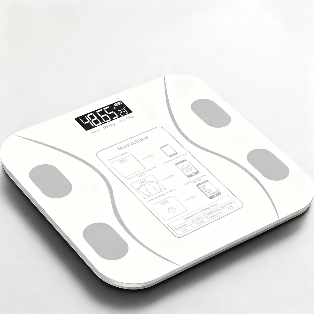 Digital Bathroom Scale 396lb/180kg, HD LCD Display with Temperature, Extra-Wide Platform, High Precision for Home Use Zpaxo DZC-2-white-E