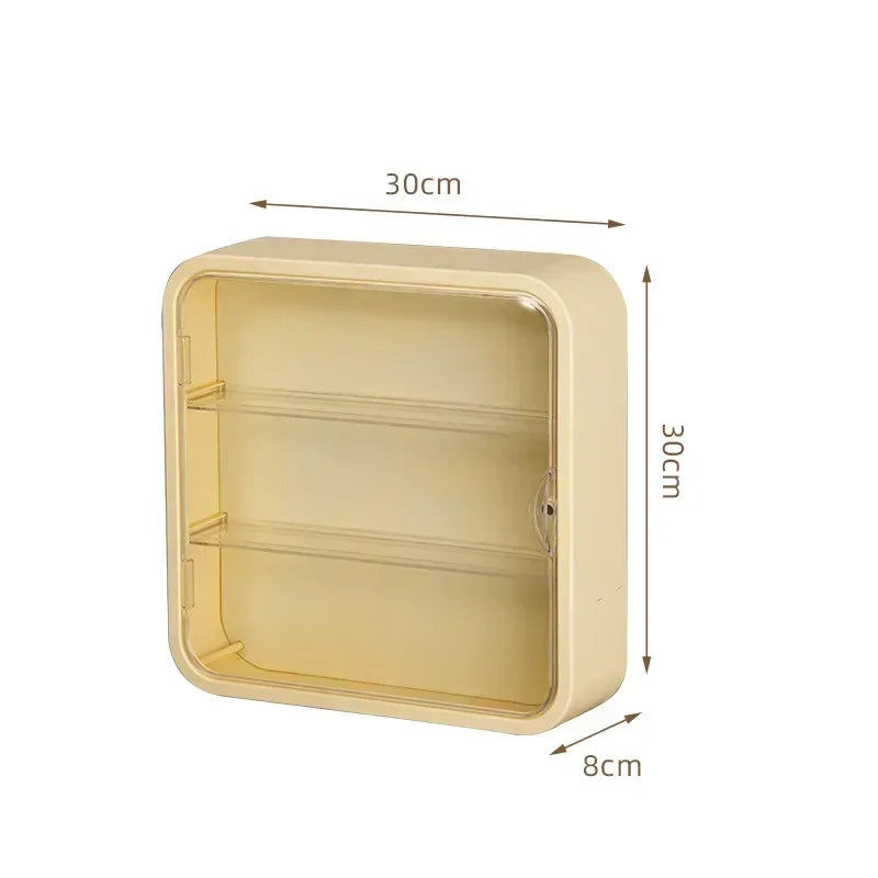 Dust Display Proof Doll Toy Storage Box Wall Mounted Showcase Clear