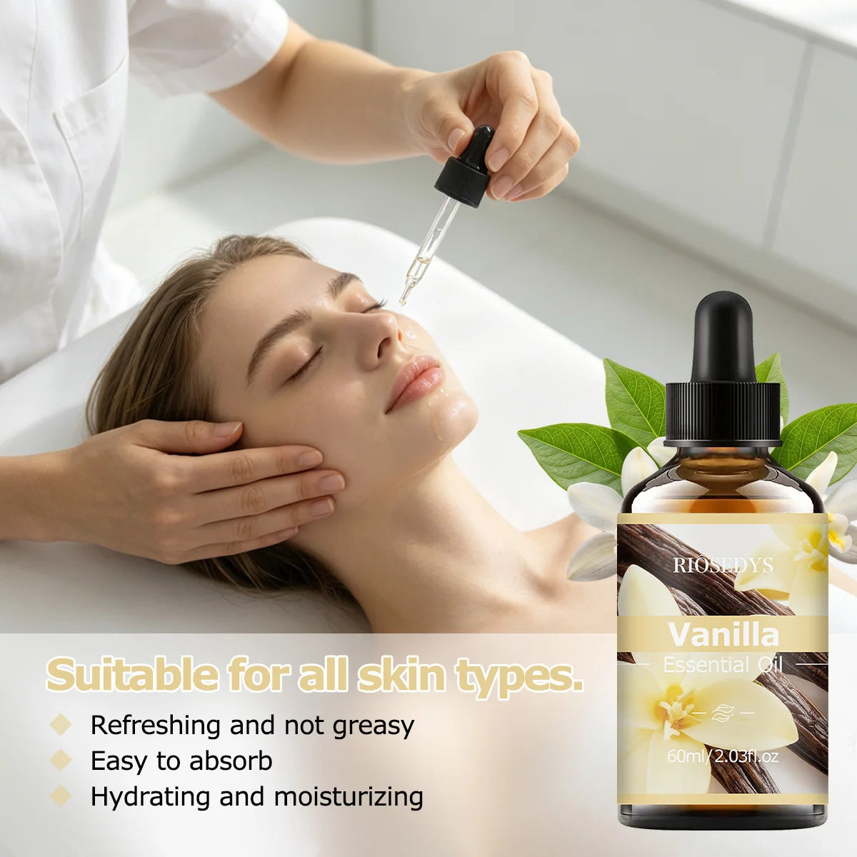 VANILLA ESSENTIAL OIL Has Deep Nourishing Moisturizing Effects Making Zpaxo