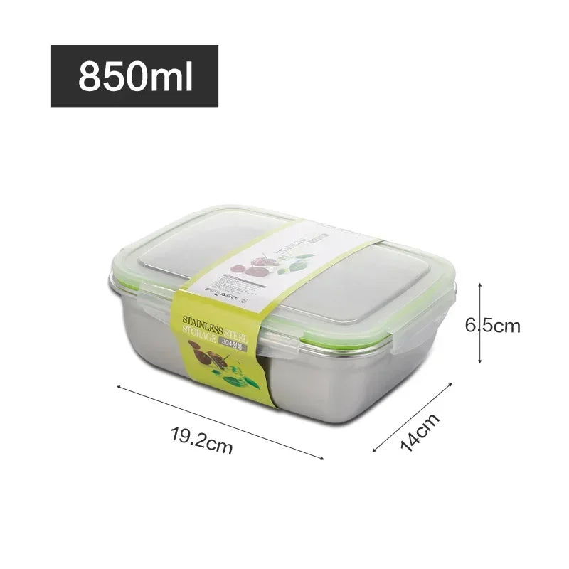 304 Stainless Steel Leak-Proof Lunch Box | Food Storage Container Food Storage Container Zpaxo 850ml