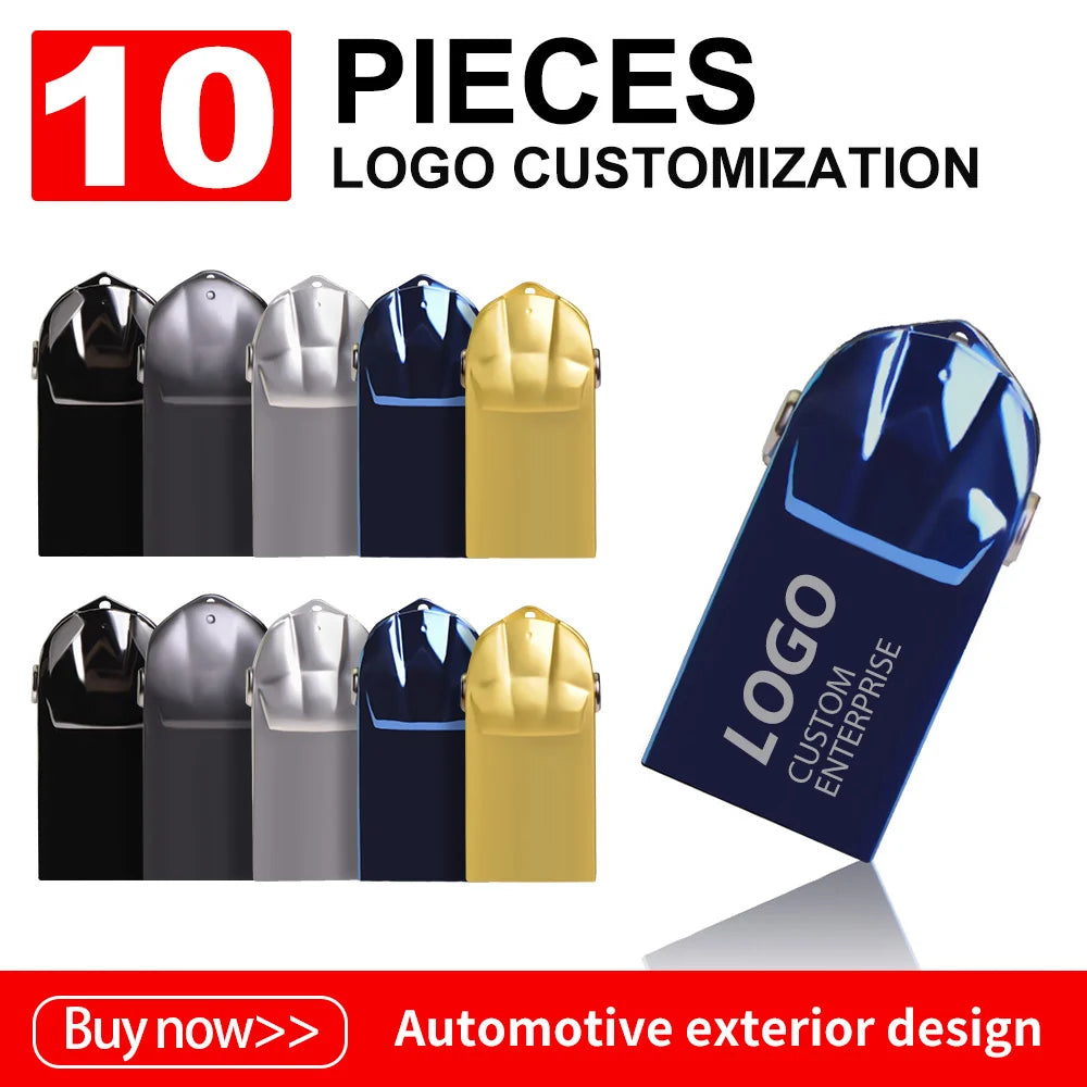 ZSUIT QC 10Pcs USB Flash Drive 2G 4G 8GB Pen Drives 32GB Waterproof Pendrive 64gb Memory Stick Real Capacity Logo U Disk Cle USB Zpaxo