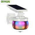 Solar Lights Motion Sensor Outdoor RGB Virtual Security Camera Zpaxo RGB