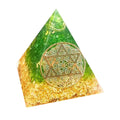 Handmade Orgone Pyramid Natural Crystal Reiki Chakra Orgonite Energy