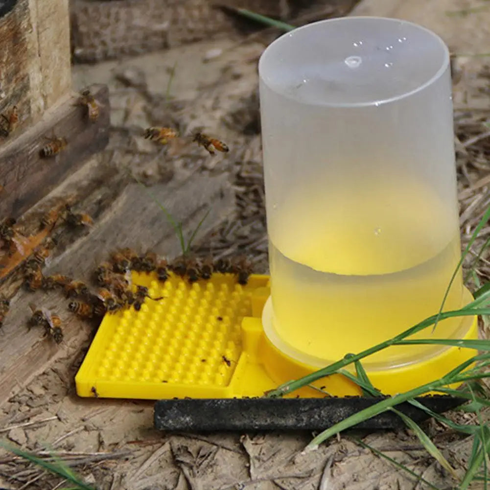 Plastic Bee Feeder – Honey Bee Water & Syrup Drinker Tool Bee Feeder Zpaxo