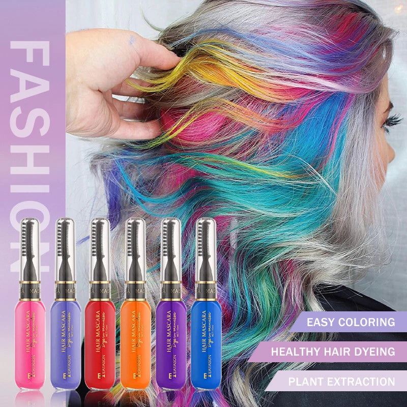 13 Colors One-off Hairs Disposable Hair Coloured Mascara Beauty Tool